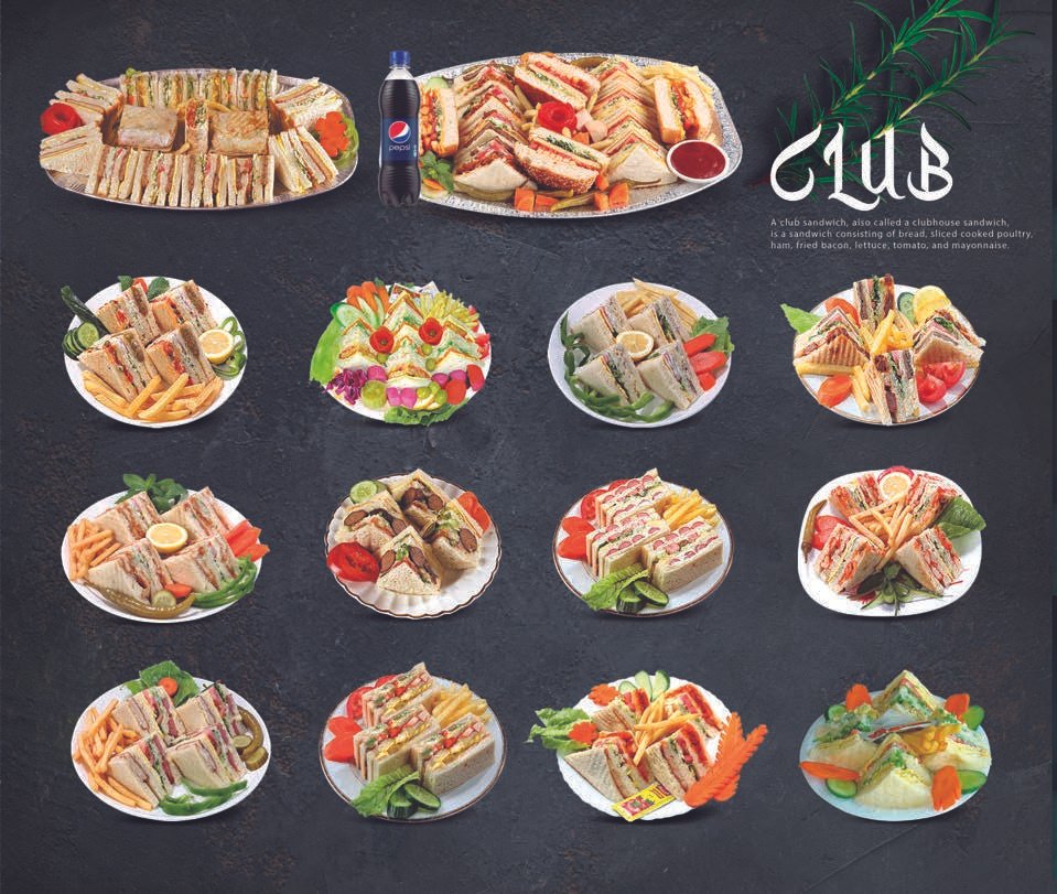 Sip N Chat club sandwich platters